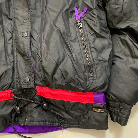 Edelweiss Skiwear Women's Ski Snow Puffer Jacket Down Insulated Size M Black - Picture 8 of 11